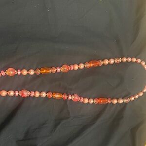 Elegant Pink Beaded Necklace